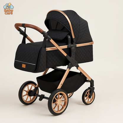 Poussette trio 3 en 1 Dernière génération – Poussette, Landau, Siège Auto et ses accessoires - vue de face