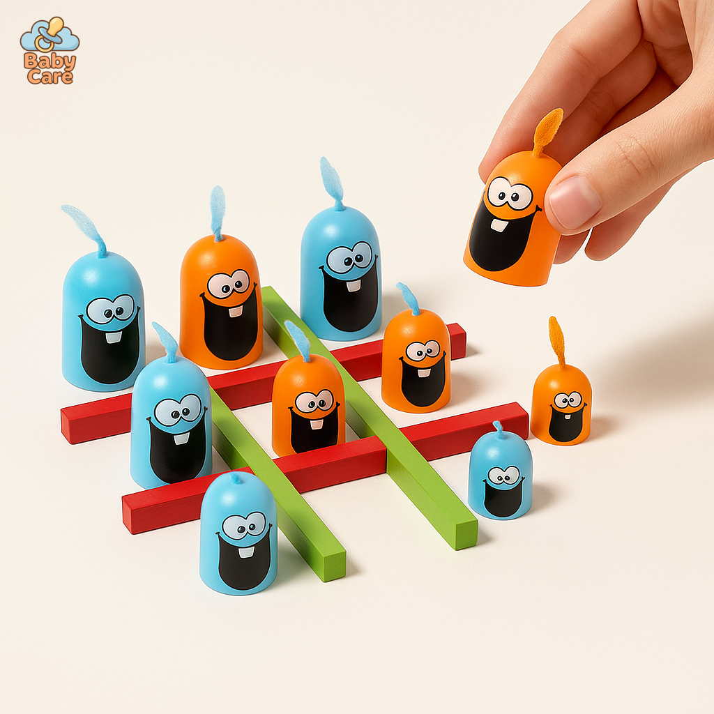 Gobblet Gobblers : jeu éducatif pour enfants - vue de face