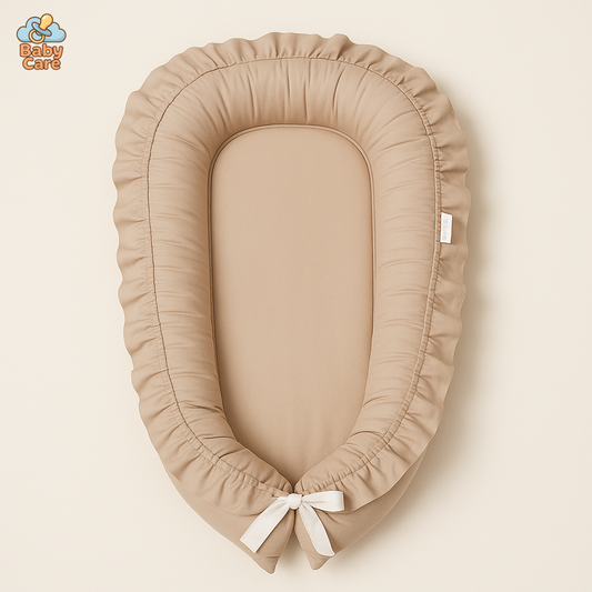 Réducteur de lit bébé – nid bébé en coton - vue de face