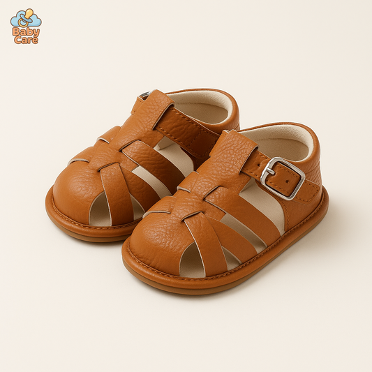Sandales bébé garçon et filles premiers pas - vue de face
