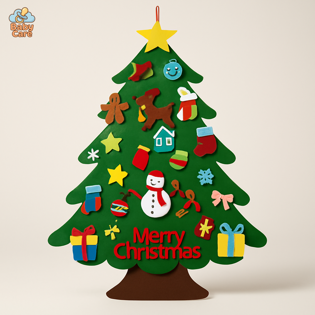 Sapin de Noël Montessori Lumineux - vue de face