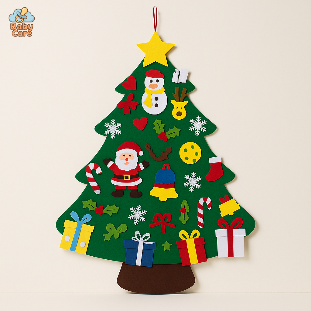 Sapin de Noël Montessori - vue de face