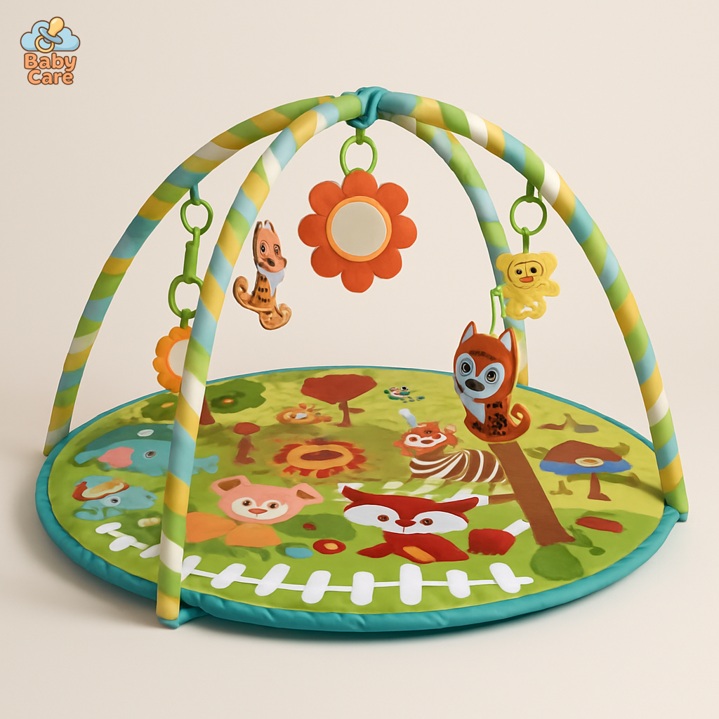 Tapis d'éveil bébé avec activités - vue de face