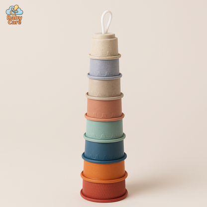 Tasses à Empiler - 8 Gobelets Gigognes |  Baby Care - vue de face