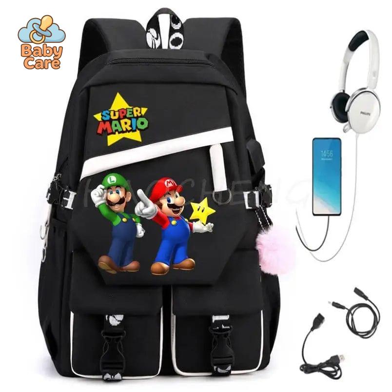 Cartable Mario Intelligent Grande Capacité - zoom sur la matière