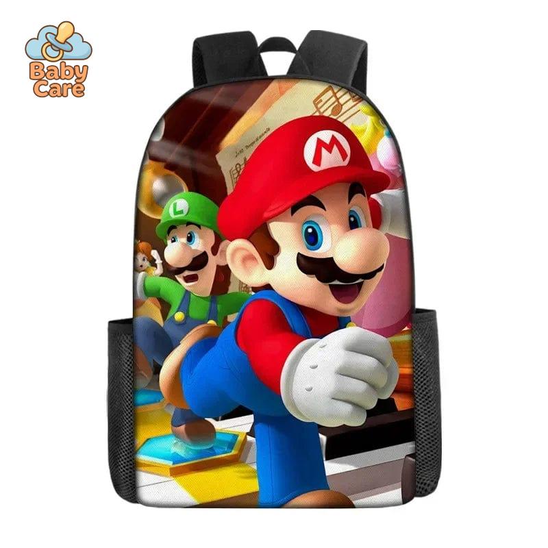 Cartable Mario Imprimé Fantastique - zoom sur la matière