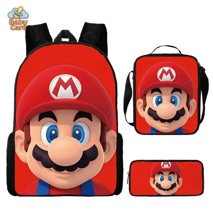 Cartable Mario ou Accessoires - vue de profil