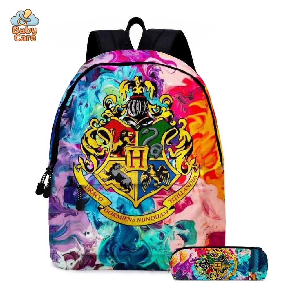 Cartable Harry Potter Coloré avec Trousse - packaging du produit