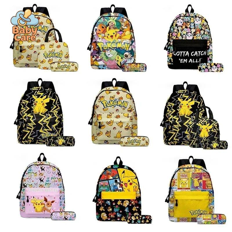 Cartable Pokemon Rentrée Scolaire - vue de profil