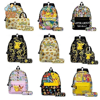 Cartable Pokemon Rentrée Scolaire - vue de profil
