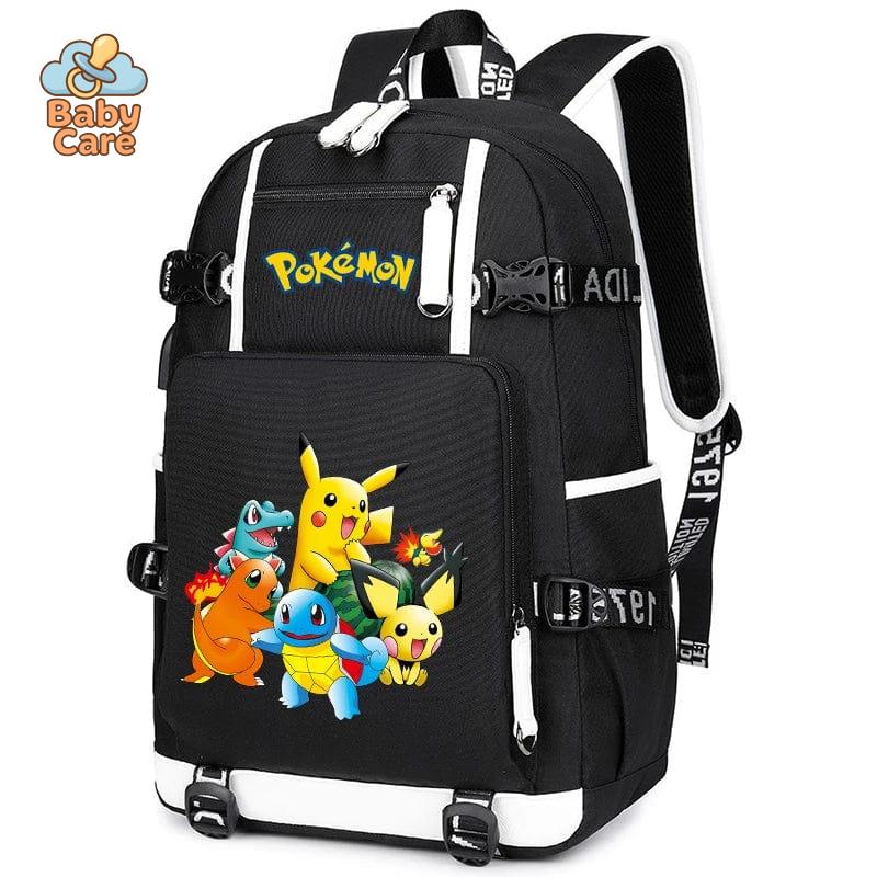 Cartable Pokemon Pikachu Spécial - vue de profil
