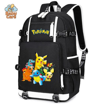 Cartable Pokemon Pikachu Spécial - vue de profil