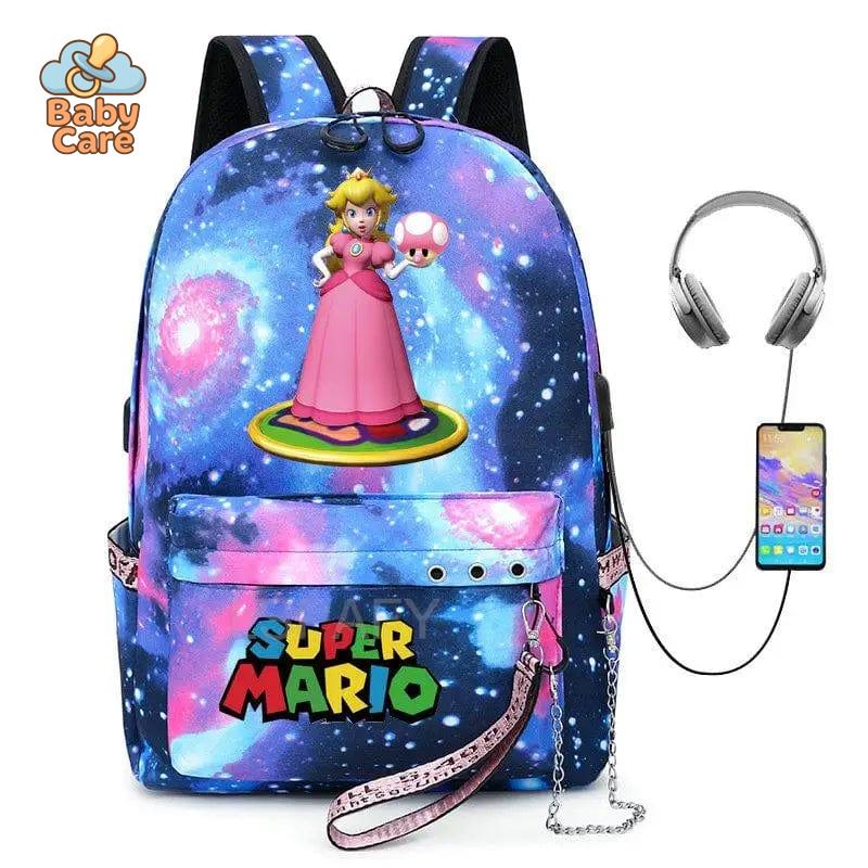 Cartable Mario Princesse Peach - photo lifestyle