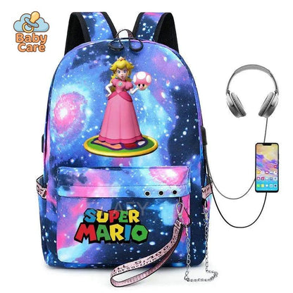 Cartable Mario Princesse Peach - photo lifestyle