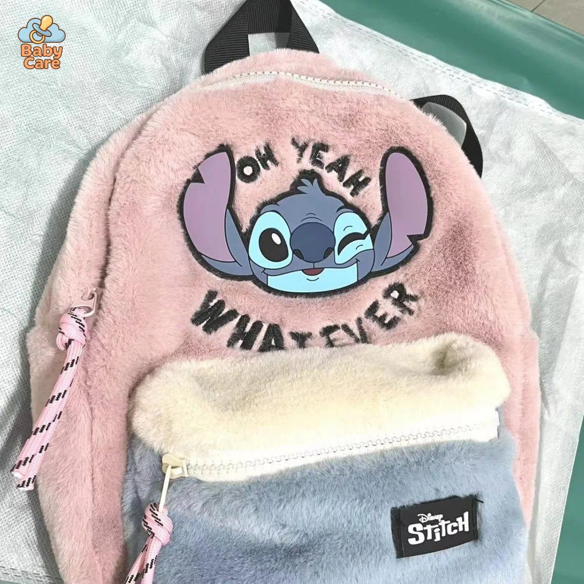 Cartable Stitch en Peluche Douce - détail du produit