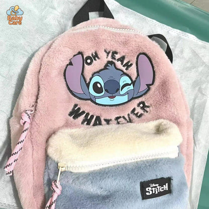 Cartable Stitch en Peluche Douce - détail du produit