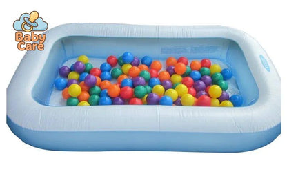 Piscine bébé gonflable rectangle à balles - vue de profil