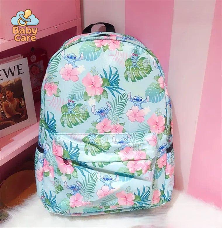 Cartable Stitch Rentrée Scolaire Fourniture - zoom sur la matière
