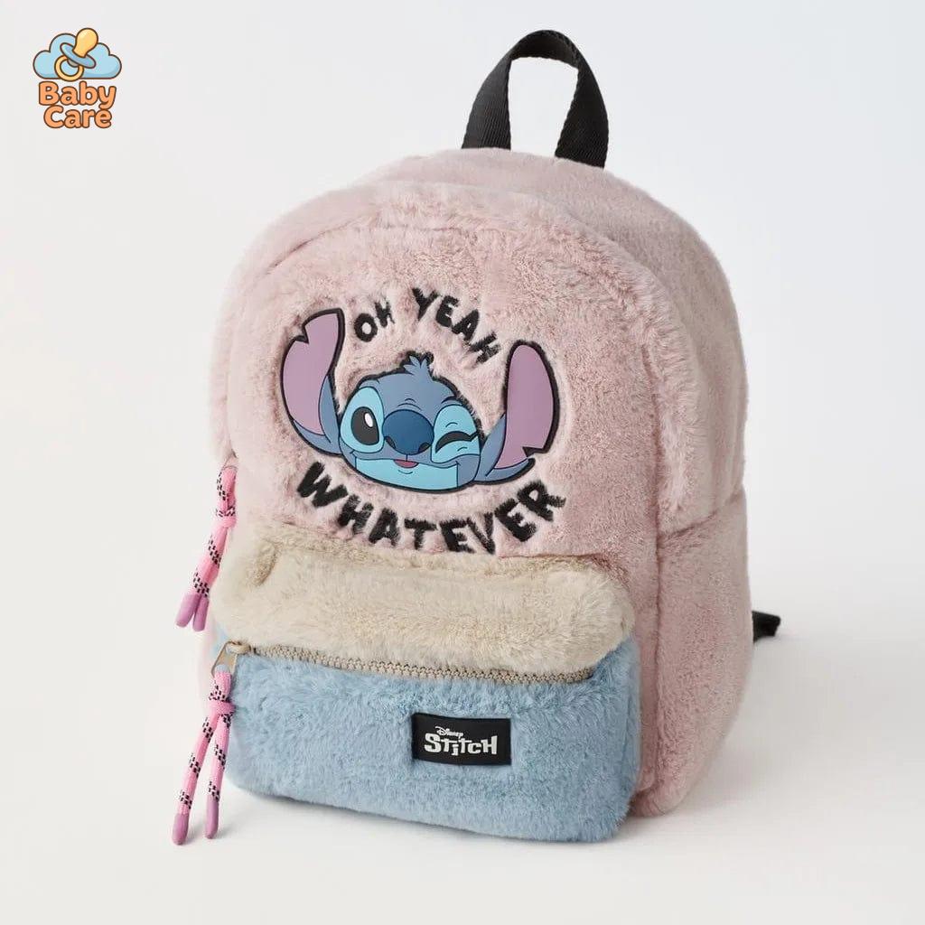 Cartable Stitch en Peluche Douce - vue de face