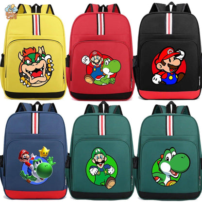 Cartable Mario Jeu Vidéo - vue de profil