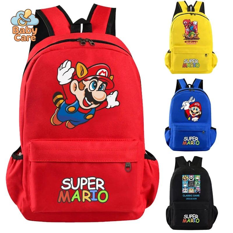 Cartable Mario Imprimé Coloré - vue de profil