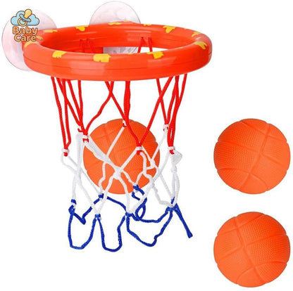 Jouet de bain - Panier de Basket Ventouse avec 3 Balles - utilisation en situation
