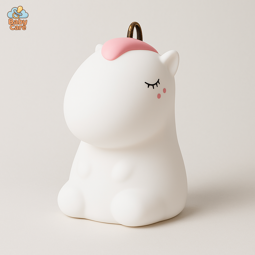 Veilleuse Licorne Silicone |  Baby Care - vue de face