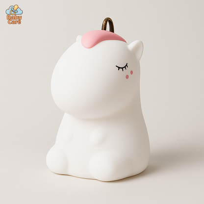 Veilleuse Licorne Silicone |  Baby Care - vue de face