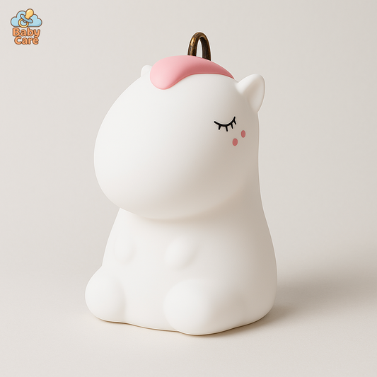 Veilleuse Licorne Silicone |  Baby Care - vue de face